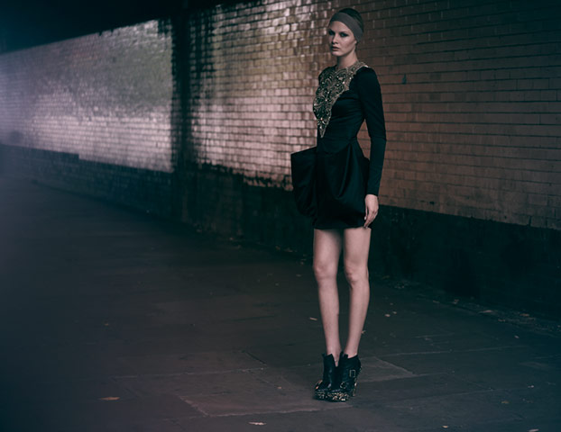 Key trends: Embellished: Black Duchesse dress