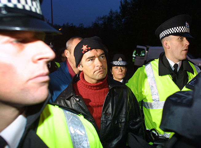 Tommy Sheridan: Tommy Sheridan MSP gets arrested at a demonstration at Faslane in 2001