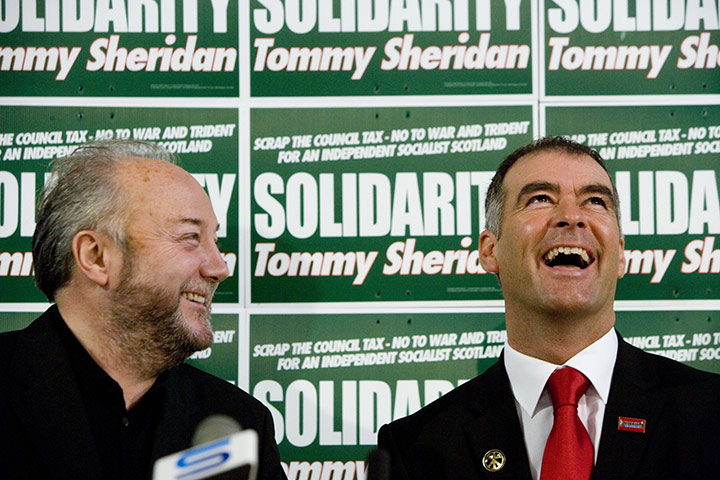 Tommy Sheridan: 2007: Respect party leader George Galloway joins the Tommy Sheridan