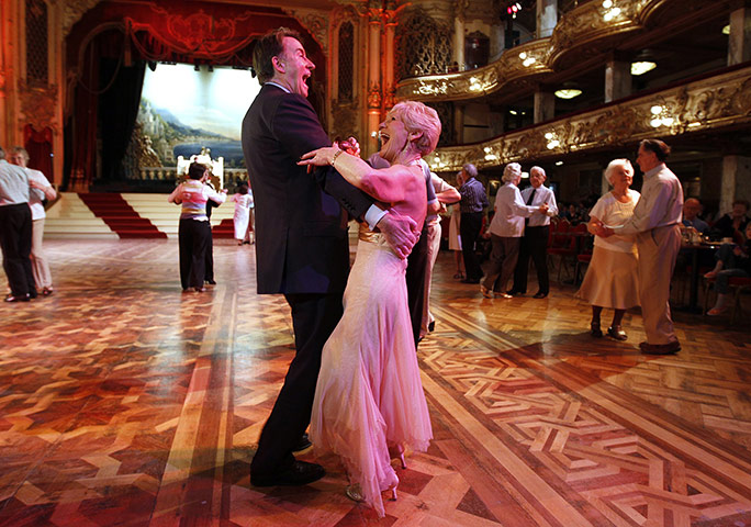 2010: year in pictures: Peter Mandelson takes to the floor of the Tower ballroom, Blackpool