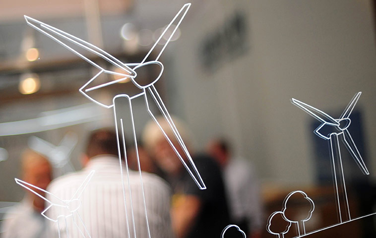 2010 green technologies: Wind Energy 2010 fair in Husum, northern Germany