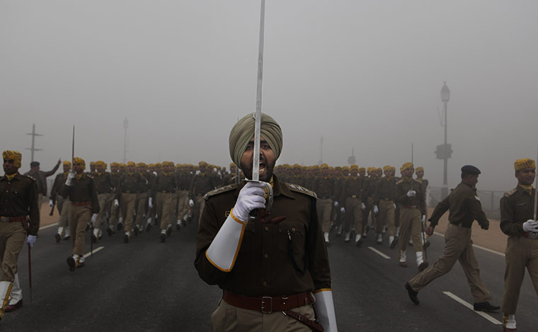 24 hours in pictures: Republic day parade rehearsals in New Delhi, India