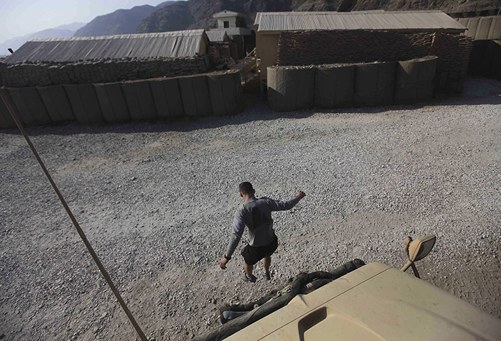 24 hours in pictures: US Combat Out Post in Afghanistan