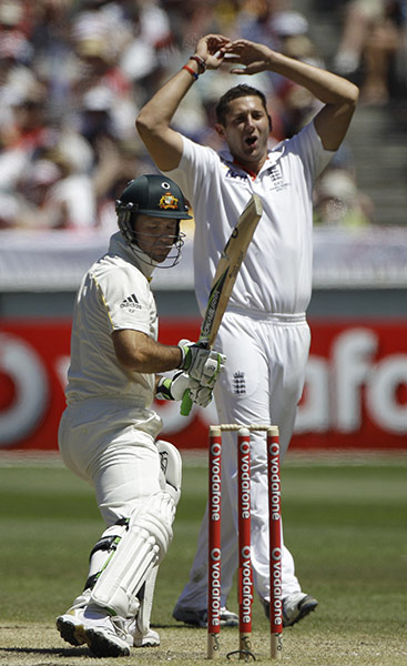 Ashes 2010: Ricky Ponting and Tim Bresnan