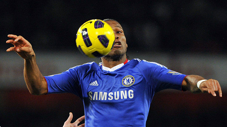 sport: Chelsea's Ivory Coast striker Didier Dro