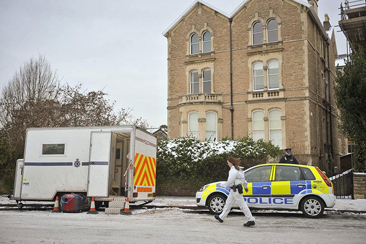 Joanna Yeates : 23 December: Police outside the ground floor flat in Clifton, Bristol