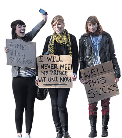 Placards of the year: Student protests