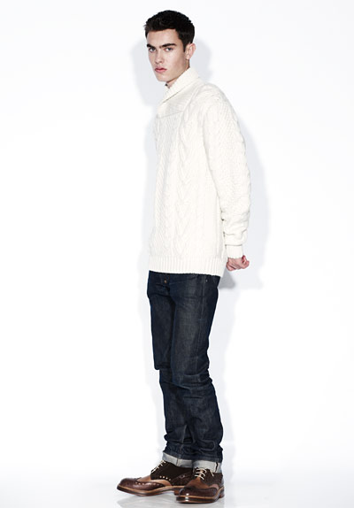 Line-up: Men's knits: Aran jumper