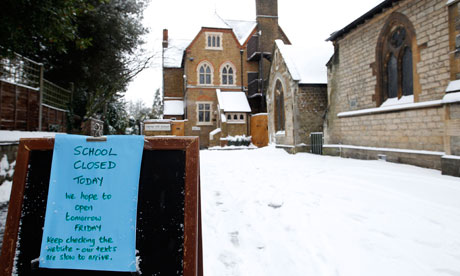 School closed snow