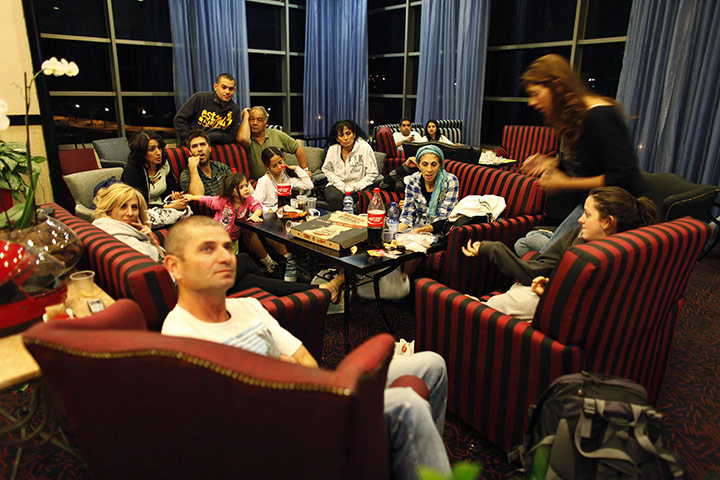 Israel Forest Fires: People who were evacuated from their houses, rest in a hotel in Haifa