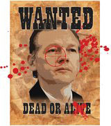 Julian Assange wanted poster