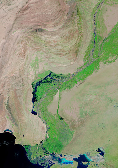 Satellite Eye: Indus River and floods in Pakistan