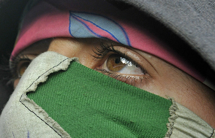 24 Hours: A Kashmiri Muslim shouts pro freedom slogans during an anti-India protest