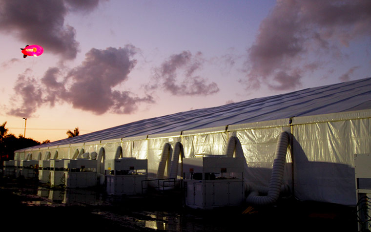 Swedish House Mafia: Exterior of the Masquerade Motel in Miami