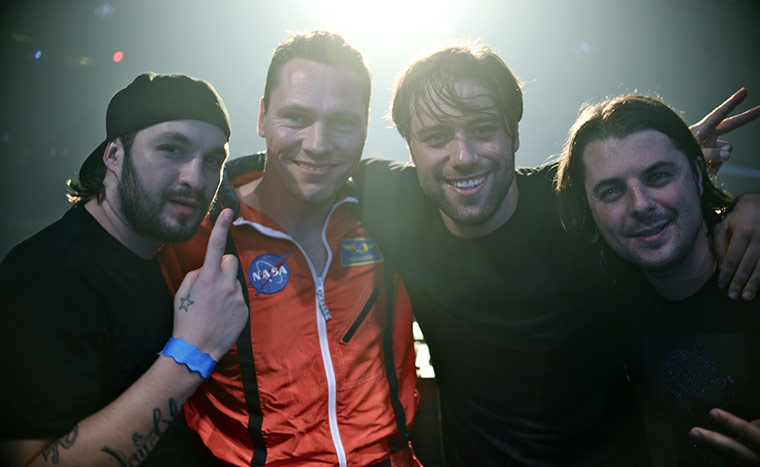 Swedish House Mafia: Angello, Tiesto, Ingrosso and Axwell on stage in Las Vegas