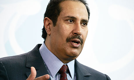 Qatari prime minister Sheikh Hamad bin Jassim Al Thani