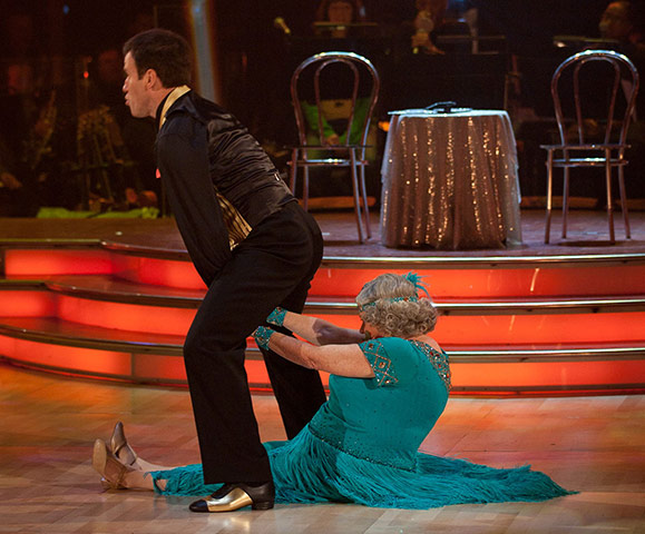 Anne Widdecombe dancing : Anne Widecombe on Strictly come dancing 