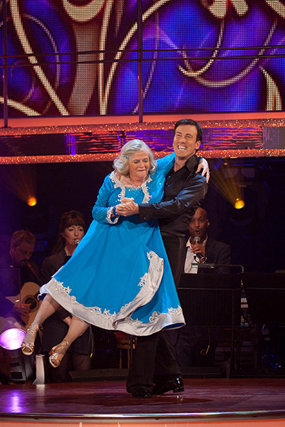 Anne Widdecombe dancing : Anne Widecombe on Strictly come dancing 
