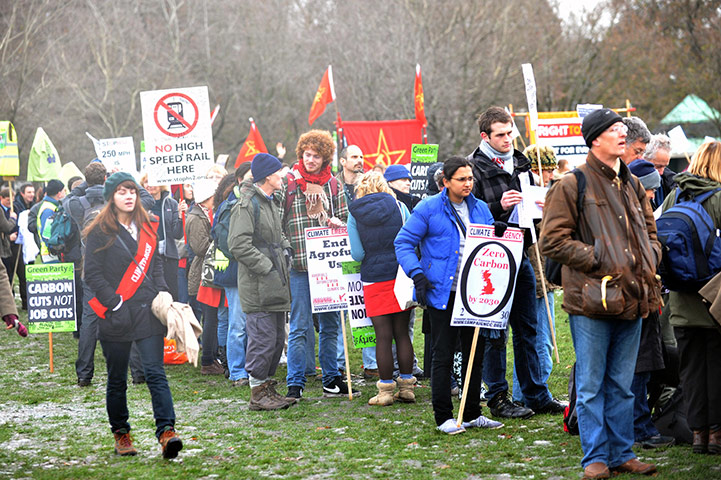 COP16 protest: Campaign Against Climate Change protest for Cancun in London