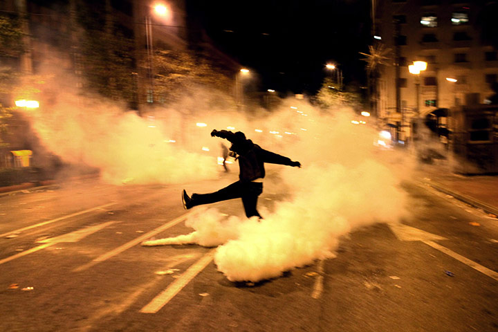 Greece student protest: Greece IMF protest