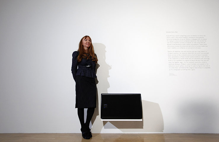 turner prize: Artist Susan Philipsz poses for a photograph in her work 
