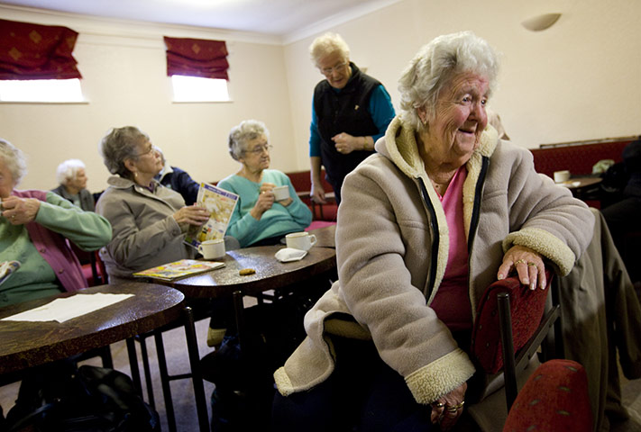 Spending cuts: Isabel Beadle, at a pensioners' bingo session in Consett