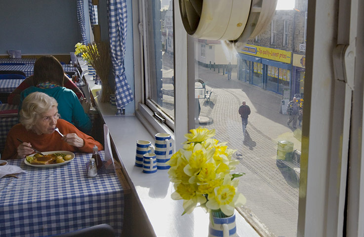 Spending cuts: Cafe in Consett, County Durham