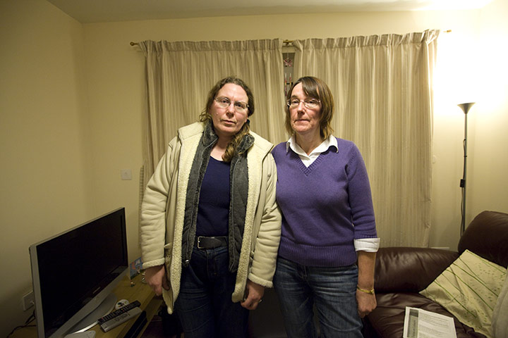 Spending cuts: Liz Stevenson and Wendy Prati, carers