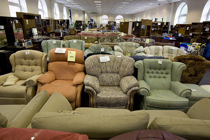 Spending review: A second-hand furniture store run by the Salvation Army in Portsmouth