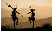 Angami tribal dancers