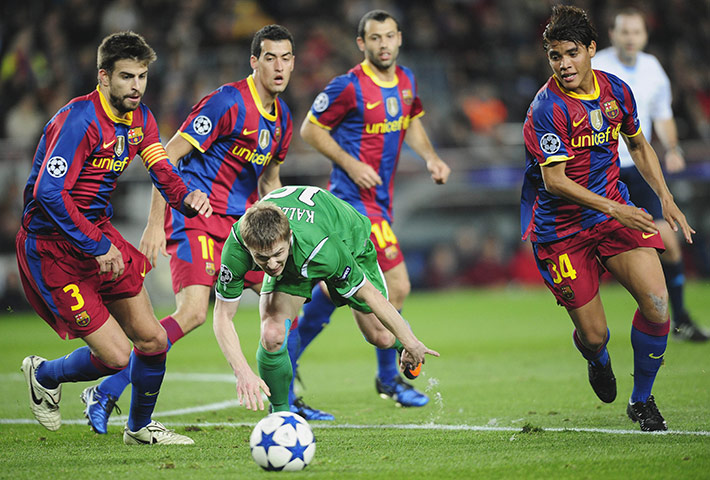 Tuesday Champions League: Vitali Kaleshin beats Gerard Pique