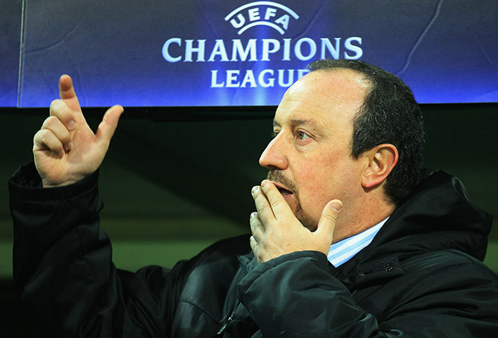 Tuesday Champions League: Rafael Benitez ponders during the match against Werder Bremen