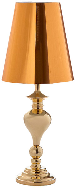 Interiors: Gold: Gold: lamp