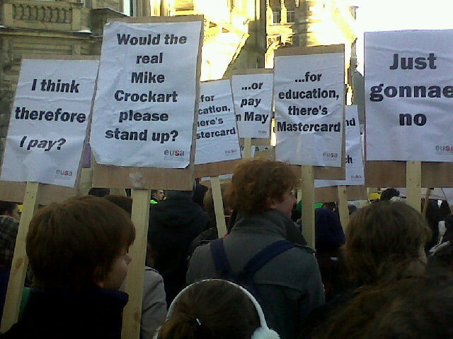 Student Protest Banner