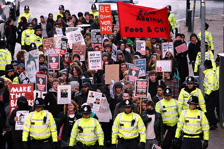 Student Protests 8 Dec: Increase in tuition fees
