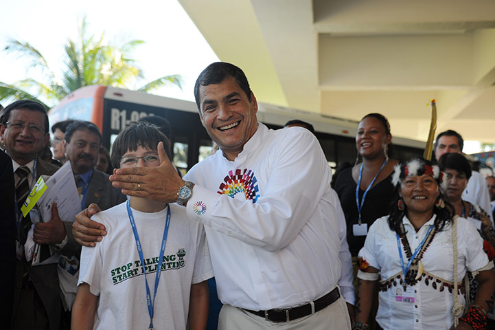 COP16 updates: Felix Finkbeiner with President Correa of Ecuador