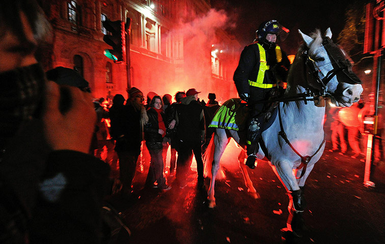 Student finance Demo: Students demonstrate against rise in tuition fees
