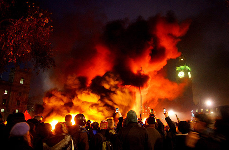 Student finance Demo: Students demonstrate against rise in tuition fees