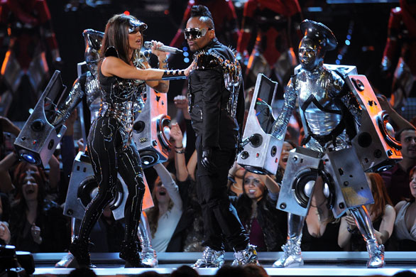 grammys: The Black eyed Peas onstage at Grammy Awards 