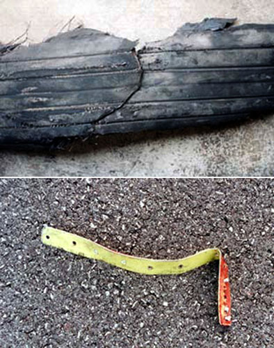Concorde: Two pictures released by the French Accident's Investigation Bureau