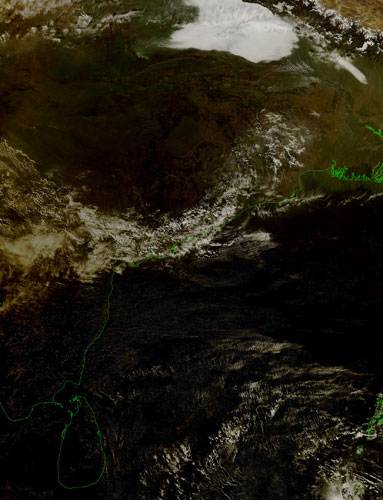 Satellite Eye on Earth: Moon annular eclipse over India
