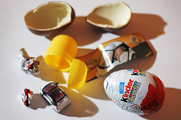 Food surprises: A Kinder Surprise chocolate egg