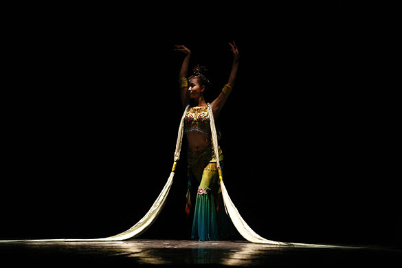 24 hours: A performer from the China National Acrobatic Troupe