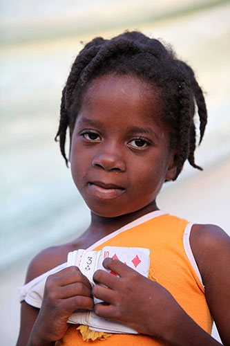 Haiti - What I saved: Nairssa Luma's mother saved playing cards