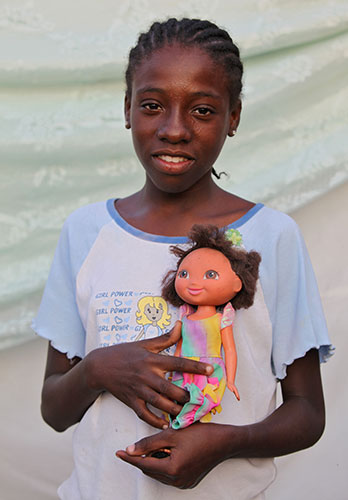 Haiti - What I saved: Rebecca Voltaire saved a doll