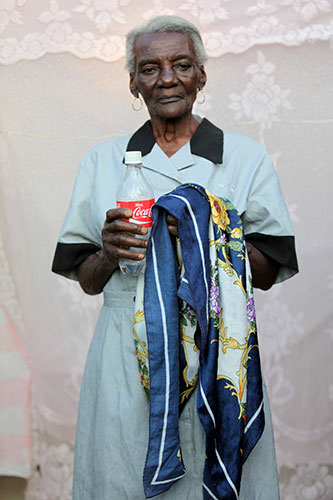 Haiti - What I saved: Laurianne Garcon saved her favorite scarf