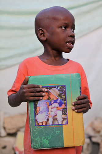 Haiti - What I saved: David Bertrand saved his family's photo album