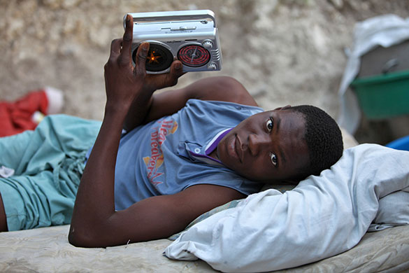 Haiti - What I saved: Gilber Jean saved his radio