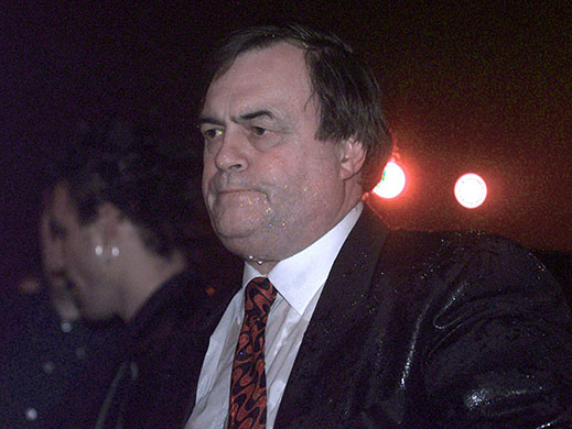 Brit Awards 30: 1998: John Prescott after Chumbawamba threw water at Brit Awards
