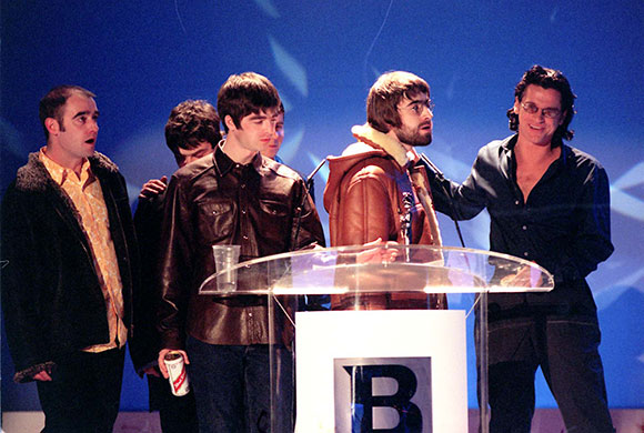 Brit Awards 30: 1996: Oasis and Michael Hutchence Brit Awards